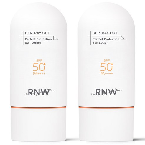 알엔더블유 더 레이아웃 퍼펙트 프로텍션 선 로션 SPF50+ PA++++, 60ml, 2개