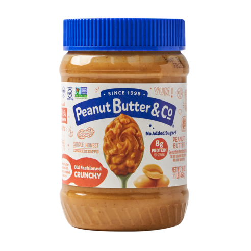 피넛버터앤코 올드패션드 크런치, 454g, 1개