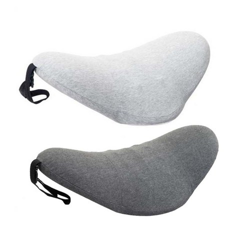 빨 수 있는 2pcs 통기성 요추 베개 통기성 머리띠, 메모리 폼, 설명한대로