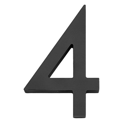 플로팅 하우스 넘버 5" 하이 블랙, 4, 아크릴