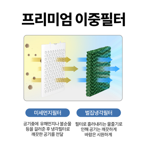 시원함과 편안함을 위한 저소음 이동식 냉풍기