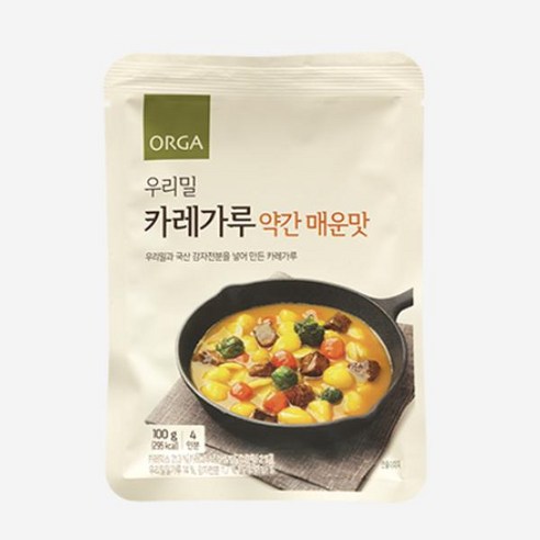 청정원 우리쌀 강황바몬드 카레 순한맛, 100g, 26개 유기농카레 13 올가 우리밀 카레가루 약간매운맛 100g, 10개
