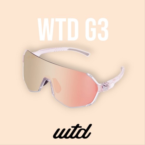 액티브 라이프를 위한 궁극의 선택, WTD G3 클리어핑크 피치 미러 렌즈 스포츠 고글 wtd