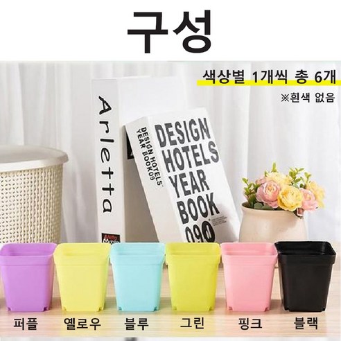 세련된 파스텔 미니 화분으로 집을 밝히고 활기찬 분위기를 연출하세요.