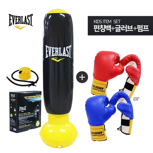 에버라스트 에버라스트 인플레이터블 밥 백 + 쇼다운 일반형 권투글러브, 밥 백 + 쇼다운 권투글러브 소(블루) 어린이복싱글러브 에버라스트 에버라스트 인플레이터블 밥 백 + 쇼다운 일반형 권투글러브, 밥 백 + 쇼다운 권투글러브 소(블루) 어린이복싱글러브