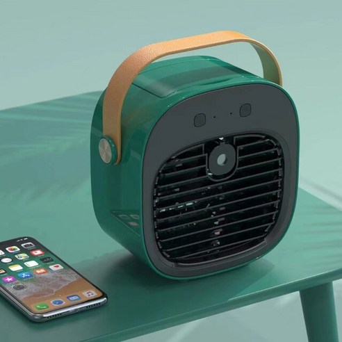  이동식에어컨 실외기없는에어컨 캠핑에어컨 야외 여행용 옷걸이 목 선풍기 AI 온도 제어 휴대용 에어컨, 02 2 가정용 이동식에어컨 실외기없는에어컨 캠핑에어컨 휴대용 충전식 미니 에어컨 개인 방 캠핑용 무선 에어 쿨러 선, 02 green