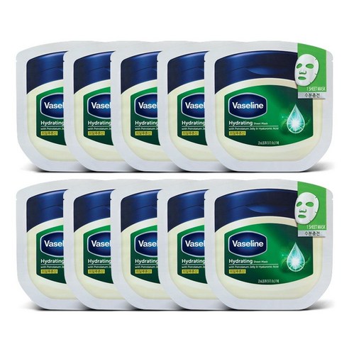 바세린 수분 시트 마스크, 1개입, 60개