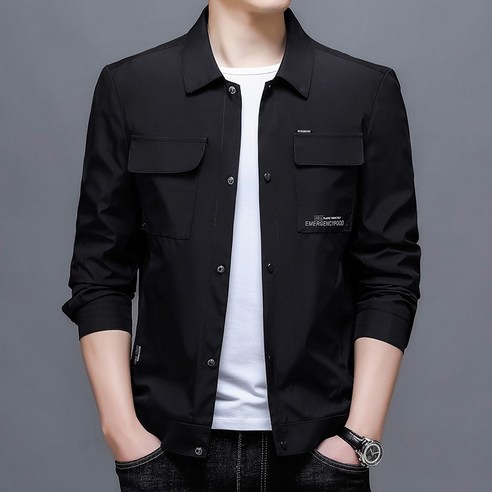 남성 점퍼 가을 겨울 경량 코트 패션 남성 점퍼 상의 카고 재킷