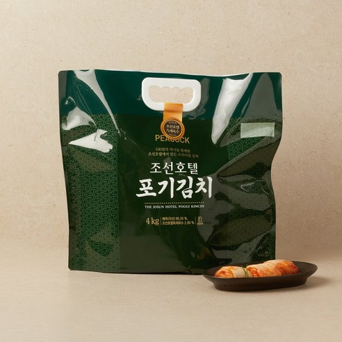 피코크 조선호텔특제육수 포기김치 4kg, 2038, 1개