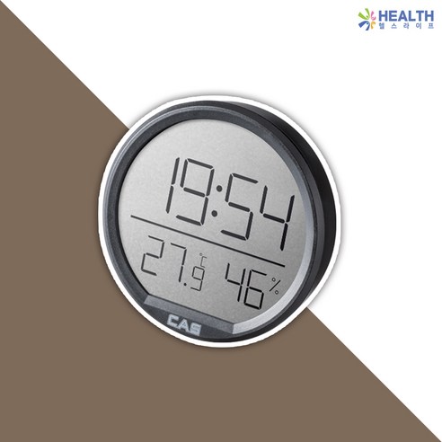 CAS 카스 디지털 온습도계 T037 실내 온도 D, 블랙