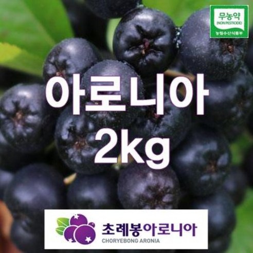 23년유기농 자연초생재배 초례봉아로니아냉동생과 상급2kg (꼭지있어요)/ 농장 직배송, 1kg(1개), 2개