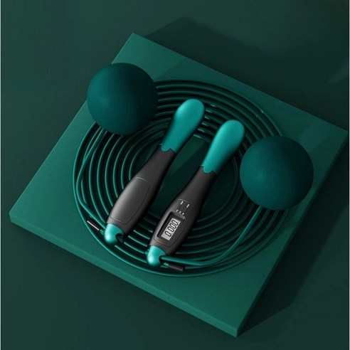 띠띠빵빵 2in1 무소음 줄넘기, 그린