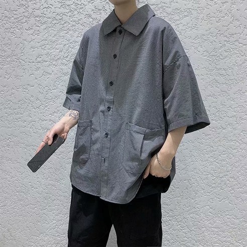 KORELAN 스트라이 반팔 셔츠