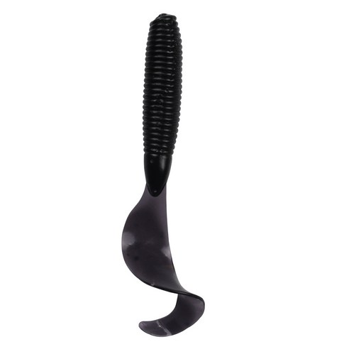 꼬리구더기 루아 가짜 미끼 10cm7.5g 미끼 단꼬리 연충 낚시 미끼 다색 5P, 검정색