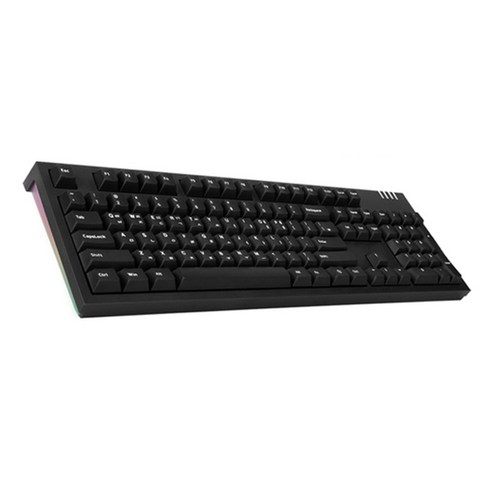 앱코 HACKER K660M 이색사출 PBT 체리 키보드, 블랙, 적축