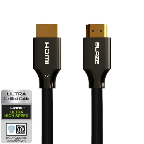 블레이즈 HDMI 2.1 케이블 144Hz 24K 도금 아연합금 H1, 1M
