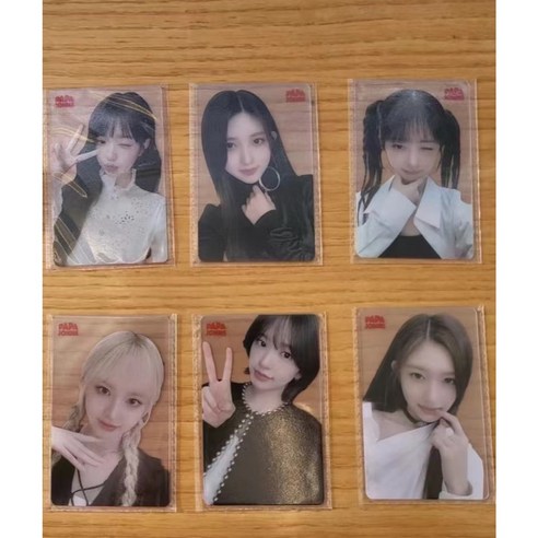 아이브 파파존스 포카 4차 미개봉 포카세트 공식 정품 포토카드 6장 세트
