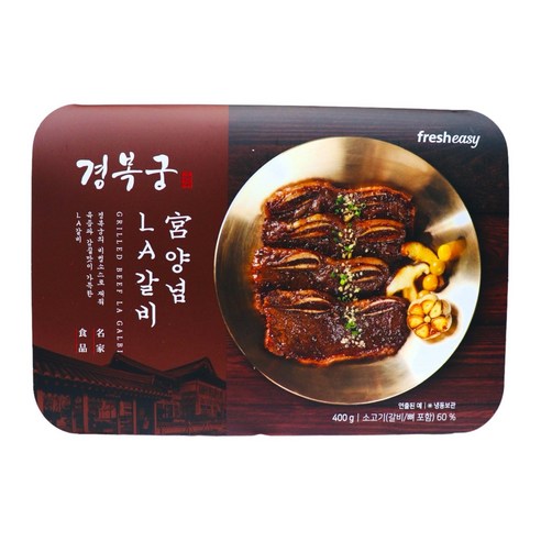 [방송구성] 경복궁 양념 LA갈비 400g X 8팩 총 3.2kg, 8개