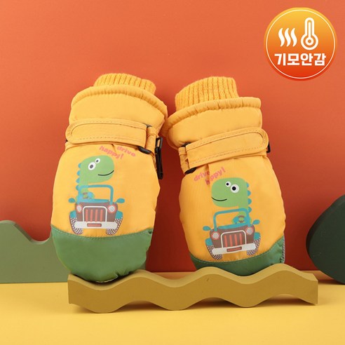 아동 캐릭터 방수 기모안감 스키 벙어리 장갑
