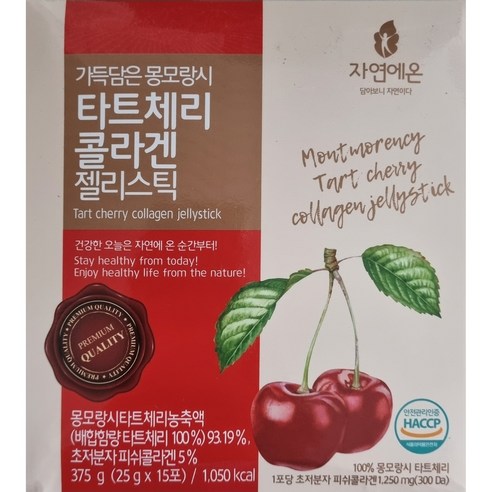 자연에온 가득담은 몽모랑시 타트체리 콜라겐 젤리스틱, 25g, 120개