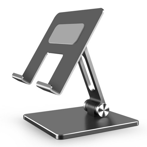Xzante 태블릿 스탠드 각도 조절 가능 고품질 알루미늄 와이드 베이스 모든 및 휴대폰에 적합 그레이, 회색