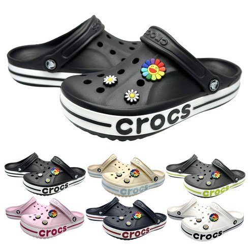 [크록스 정품] CROCS 바야밴드 클로그 슬리퍼 +모아츄 악세세리 포함