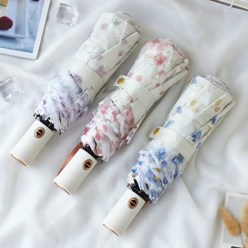 레이스 자동 양우산 UV차단 암막양산 가벼운우양산