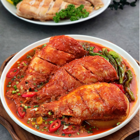 신선하고 저렴한 특대 손질 열기 생선