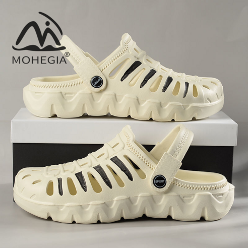 MOHEGIA 패션 새로운 2022 여름 패션 부드러운 바닥 미끄럼 방지 비치 신발 대형 샌들과 슬리퍼 드래그 조수