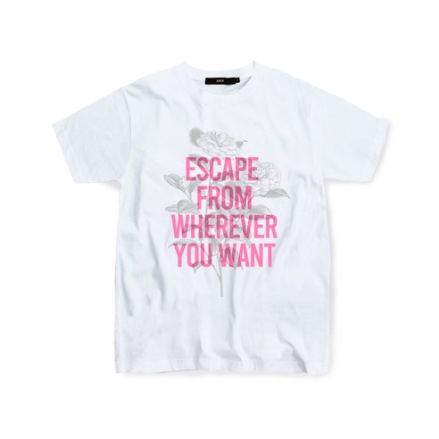 옷장 속 필수템 등극! [이스케이프프롬] 핑크 라인 티셔츠 솔직 후기 카밀리아이앓이