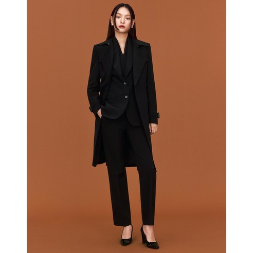 테일러레이블 24FW 트렌치 수트 셋업: 다목적이고 세련된 봄/가을 앙상블