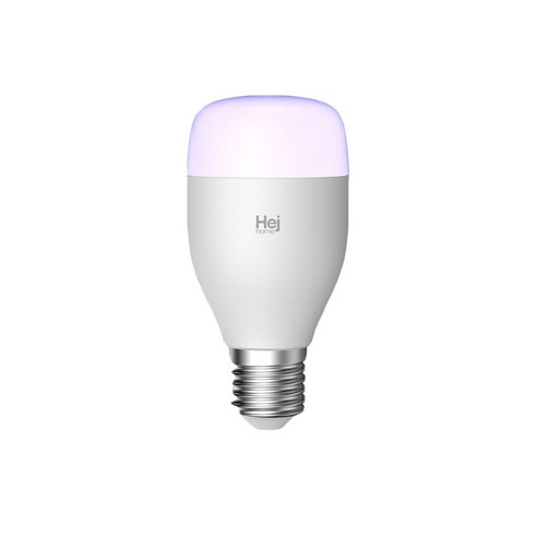 헤이홈 스마트 LED 전구 LB032-RGBW, 1개, 컬러 (색상조절)
