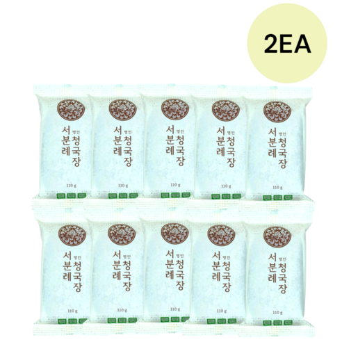 eTV 서일농원 서분례 명인 청국장 10팩, 110g, 5개 담양청국장