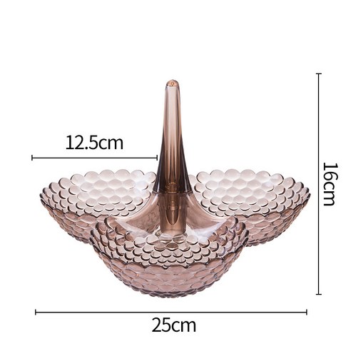Multifunctional Plastic Rotating Fruit Plate Household Candy Multi-layer Stackable Fruit Plate, coffee
