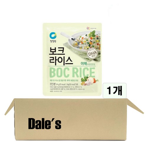 데일즈 기획 대상 청정원 보크라이스 야채 볶음밥 양념, 24g, 2개