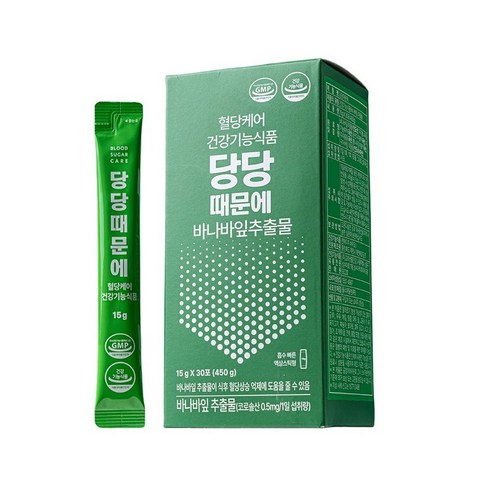 당당때문에 식후 혈당케어 혈당관리 영양제 바나바잎 꾸지뽕 추출물 30포 3개
