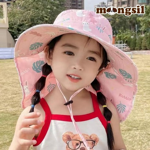 몽실이 파스텔 플랩캡 아동 와이드창