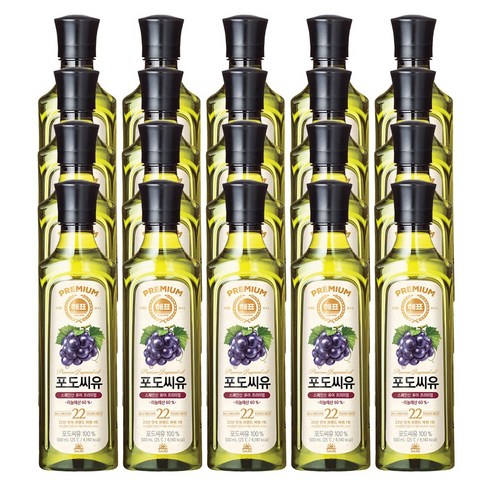 해표 포도씨유, 500ml, 20개