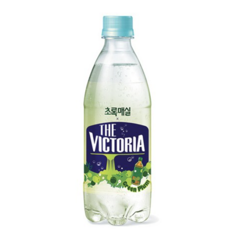 웅진 더빅토리아 초록매실 탄산음료, 40개, 500ml
