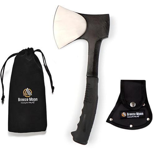 브리즈문 다용도 캠핑 손도끼 + 보관용 파우치 세트, 캠핑 필수 아이템 리뷰 손도끼