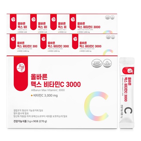 올바른 메가 비타민C 3000, 270g, 4개