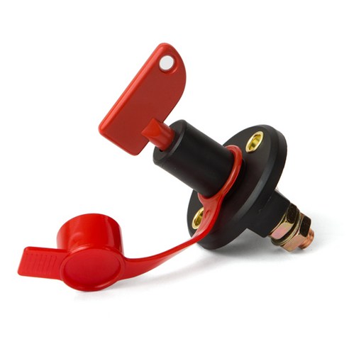 킬스위치 기본형2홀/배터리 차단스위치 자동차 카라반 보트 선박 캠핑카 방전방지 배터리차단기 전원차단기, 1개