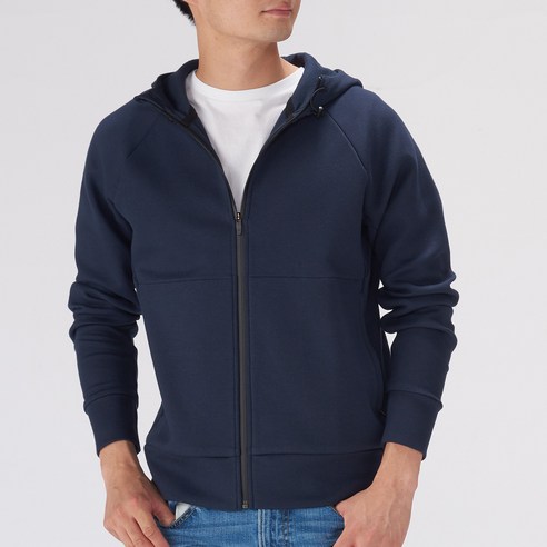 무인양품 MUJI 남성 면 혼방 이중 편직 발수 파카 M8AB606