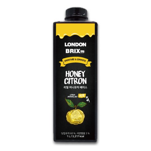 런던브릭스 리얼 마누카꿀유자 베이스 1L (1.2kg), 1개
