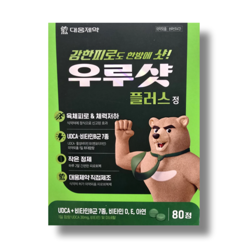 대웅제약 우루샷 80정 648454, 1개