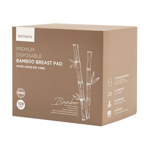 마더케이 프리미엄 밤부 수유패드, 108개입, 6개