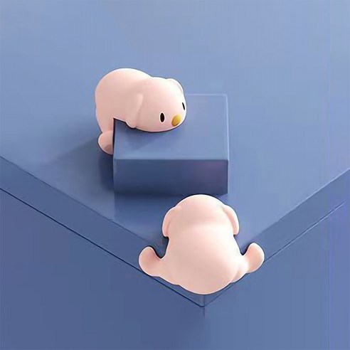 팔공생 모서리보호가드 쿵방지 댕댕 4p 3M HL38_269, 4개, 핑크