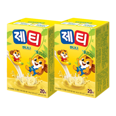 동서식품 제티 바나나 분말, 20개입, 4개
