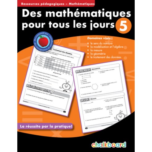 (영문도서) Des Mathematiques Pour Tous Les Jours 5 Paperback, Chalkboard Publishing, English, 9781897514320
