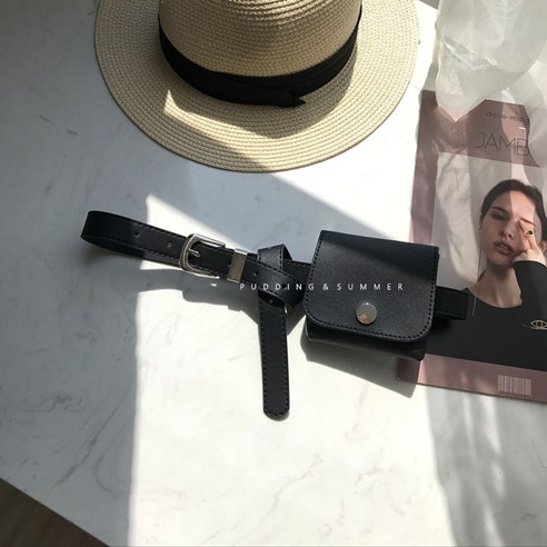 새 한국 스타일 잘 생긴 워킹 벨트 가방 부드러운 드레스 셔츠 장식 벨트 가방